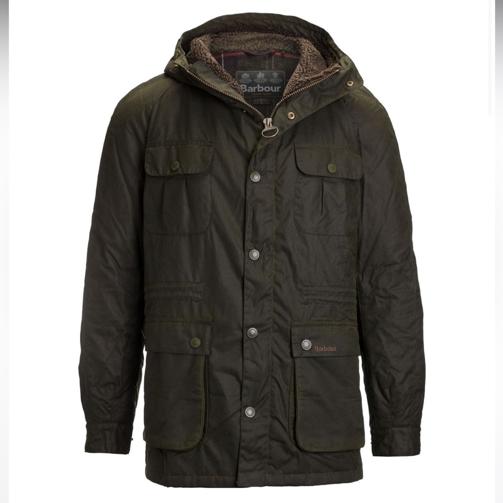 Barbour Brindle Wax Jacket - Fern Green